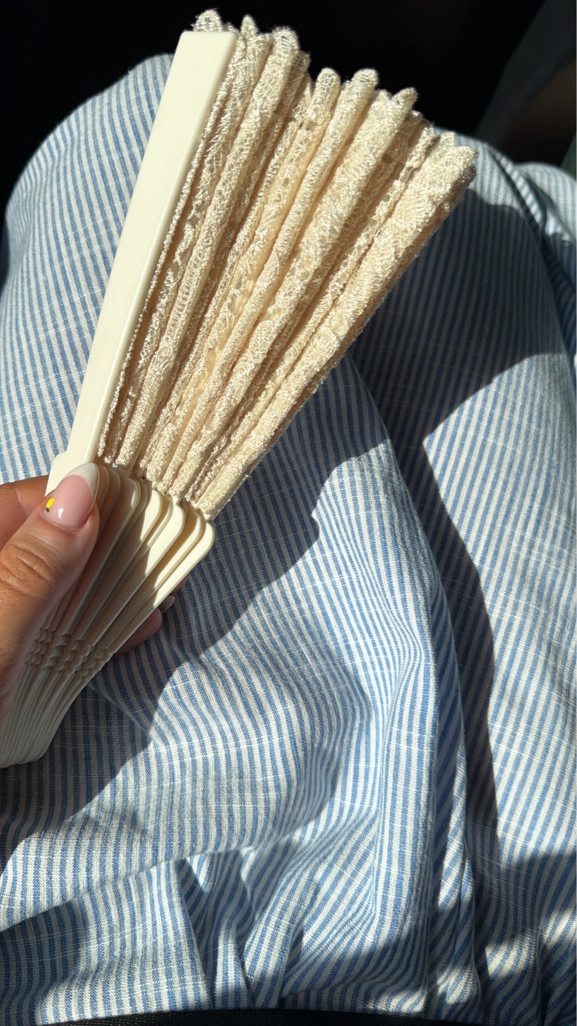 This lace folding fan was a lifesaver against the heat

#LTKSeasonal #LTKTravel #LTKSaleAlert