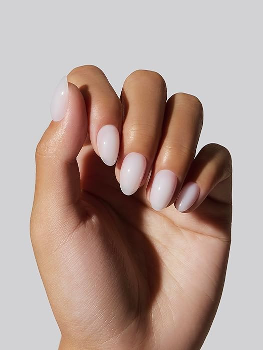 Celebritips Press On Nails - Salon U-ltimate™ | Sheer Milk, Extra Short Almond Nails, Reusable ... | Amazon (US)