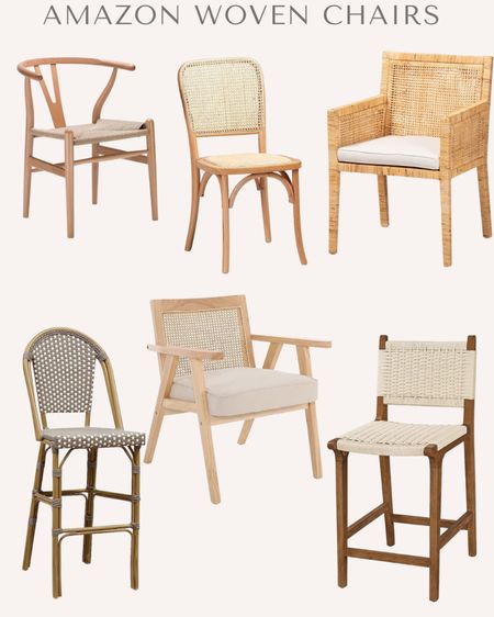Woven chairs from Amazon. Great options for your kitchen, dining room, bedroom living room or home office  

#LTKFind #LTKhome #LTKsalealert
