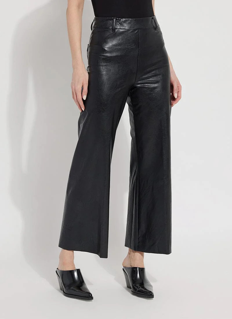 Vegan Leather Wide Leg (28" Inseam) | Lysse NY