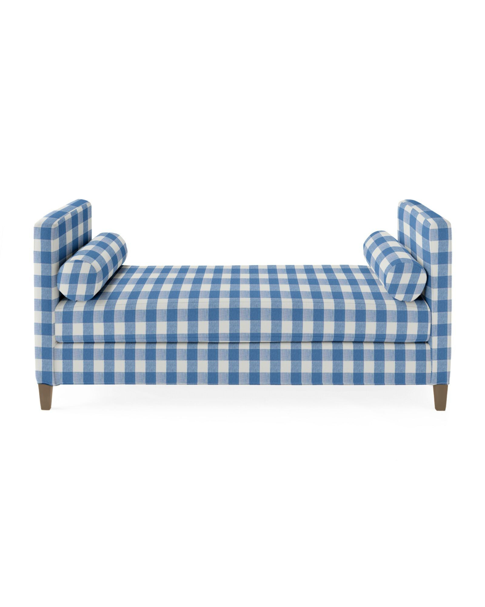 Broderick Daybed - French Blue Classic Gingham Linen | Serena and Lily