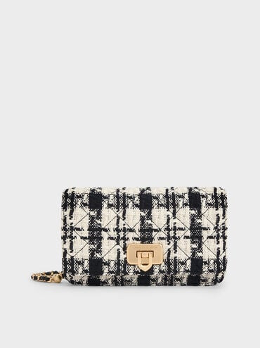 Cressida Tweed Push-Lock Clutch
        
             - Multi | Charles & Keith UK