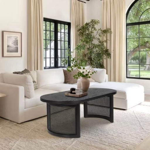 This black oval coffee table with rattan detail is the definition of modern organic living room goals 😍 The mix of sleek black wood and woven texture gives that high-end, designer look without the designer price.

And the best part? It’s on sale right now 👀

If you’ve been wanting to upgrade your space with a neutral, cozy, aesthetic vibe, this is one of those Target home finds that makes your whole living room feel elevated instantly.

Style it with books, candles, and greenery for that effortless Pinterest look.

Run…don’t walk, because pieces like this do NOT stay in stock when they’re on sale 🏃‍♀️✨

#LTKSaleAlert #LTKstorytime #LTKHome