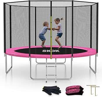 SKOK Trampoline for Kids,400LBS Outdoor Trampoline with Net-ASTM Approved Trampoline for Children... | Amazon (US)