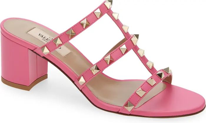 Valentino Garavani Rockstud Block Heel Sandal | Nordstrom | Nordstrom