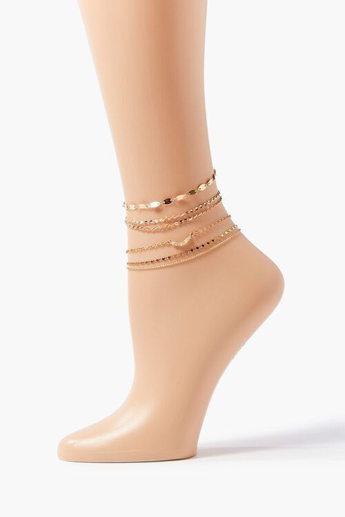 Beaded Chain Anklet Set | Forever 21 (US)