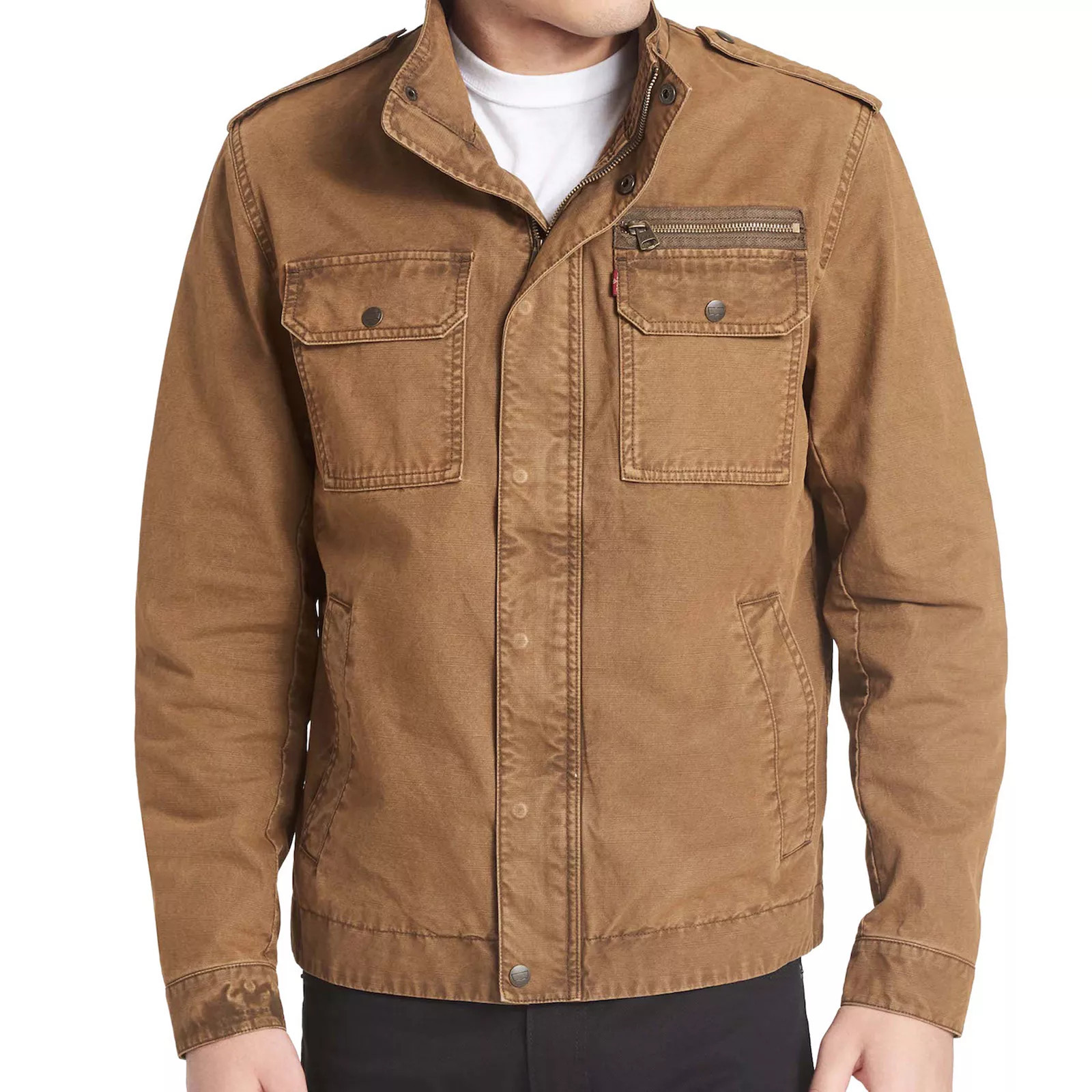 Men's Levi's® Cotton Military Jacket, Size: XL, Brown | Kohl's