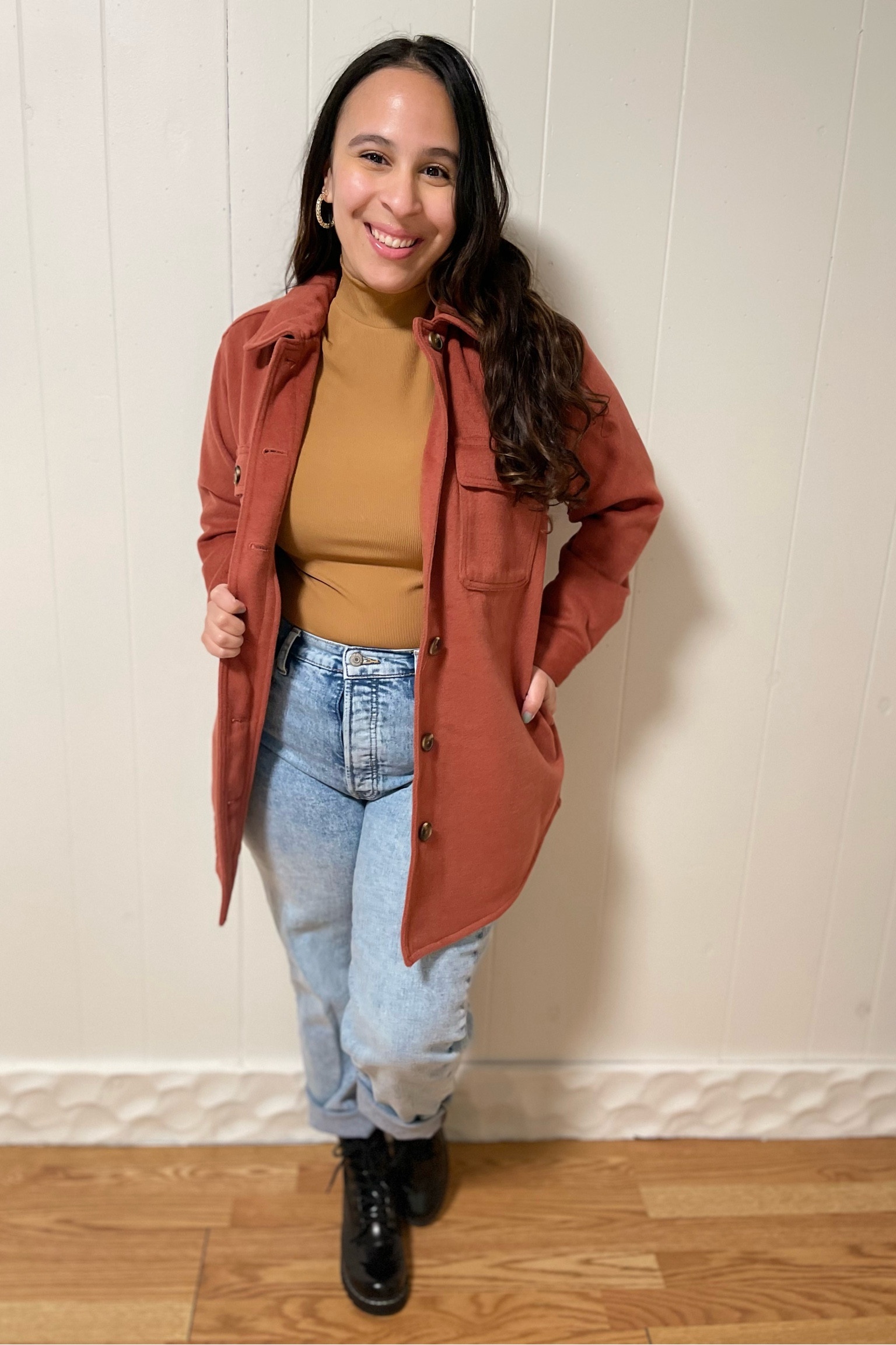 Day number 7/10 for transitional outfits! Can’t believe we’re so close to this series being over. 

Loving this shacket look, it pairs well with the combat boots! This one perfect for the cooler or rainy spring days 🌸

Also, this series really made me realize that I shop a lot at Old Navy! Basically each day so far has had one Old Navy piece in it!!

#shacket #combatboot #oldnavy #oldnavyjeans 

Can’t wait for the next one already!! 





#LTKFind #LTKsalealert #LTKunder50