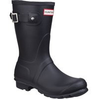 Hunter Women's 'Original Short' Wellington Boots in Black | Size: 4 | Debenhams UK