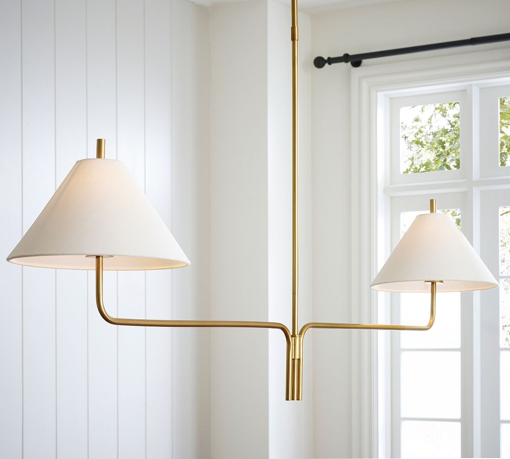 Monroe Metal Linear Chandelier | Pottery Barn (US)