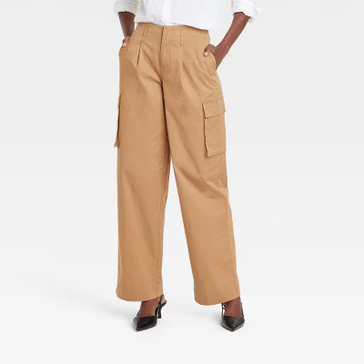 Women's High-Rise Wide Leg Cargo Pants - A New Day™ | Target