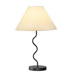 Brightech Squiggle Table 22 in. Classic Black Traditional Super Bright LED Contemporary Table Lam... | The Home Depot