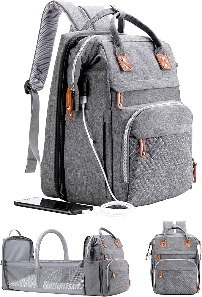 Diaper Bag Backpack with Changing Station, Large Diaper Bag, Baby Bag, Multifunctional Diaper Bag... | Amazon (US)