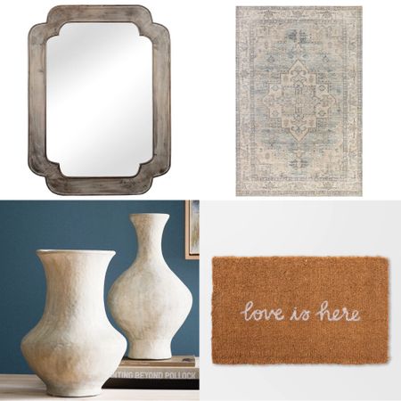 So many great finds like a French mirror for cheap, gorgeous rugs, rustic vases, cute doormats
Home decor, Valentine’s Day decor 

#LTKhome #LTKGiftGuide #LTKunder100