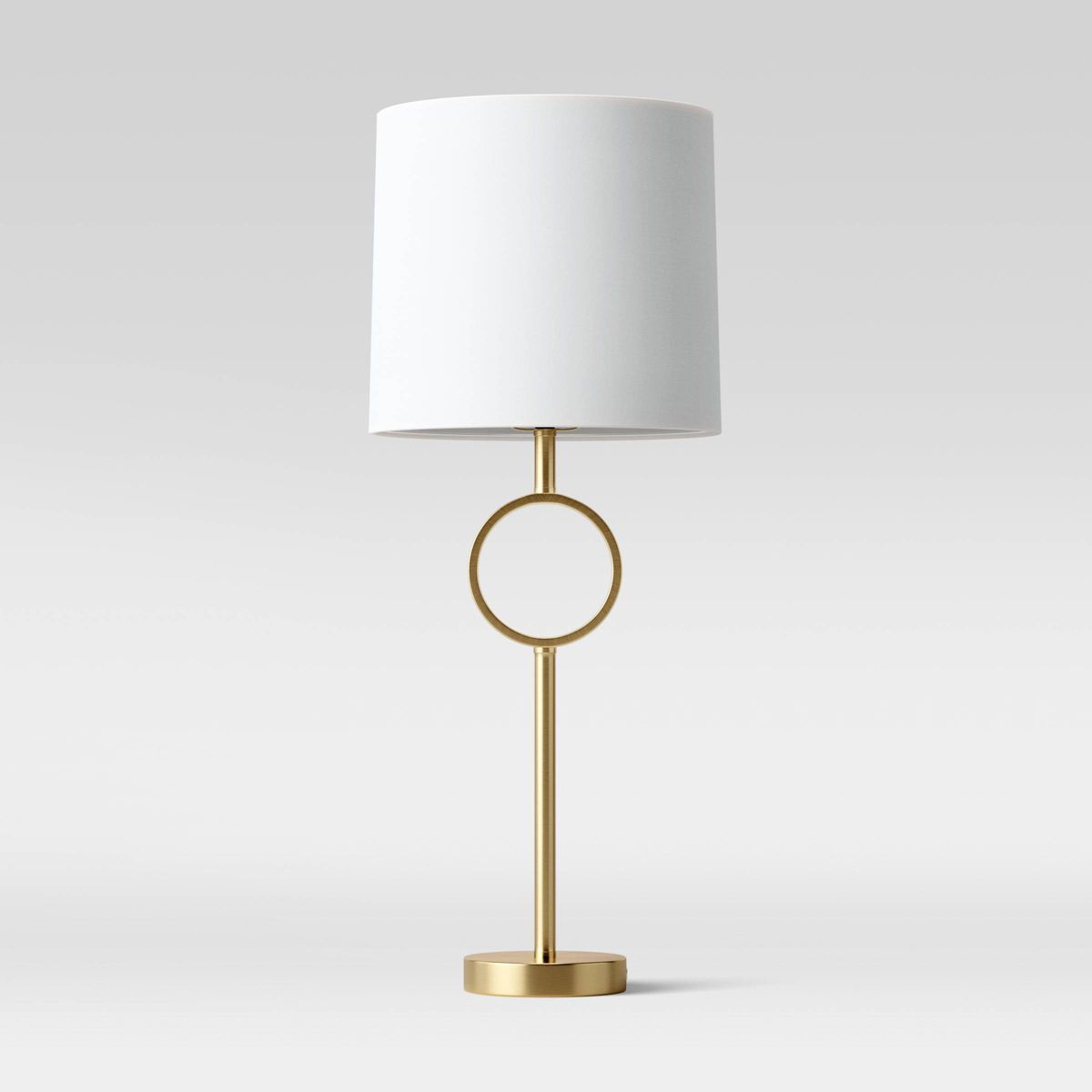 Large Metal Ring Table Lamp (Includes LED Light Bulb) Brass - Threshold™ | Target