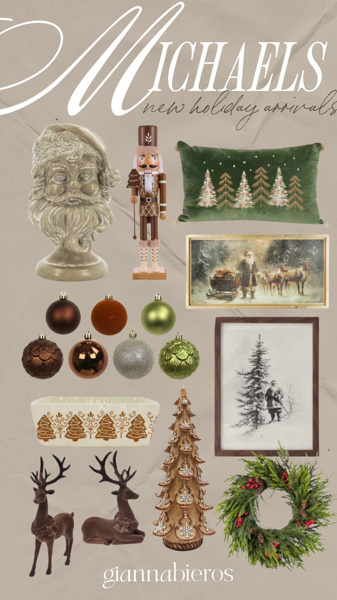 Michaels new Christmas holiday decor for 50% off!! 

#LTKHoliday #LTKSaleAlert #LTKSeasonal