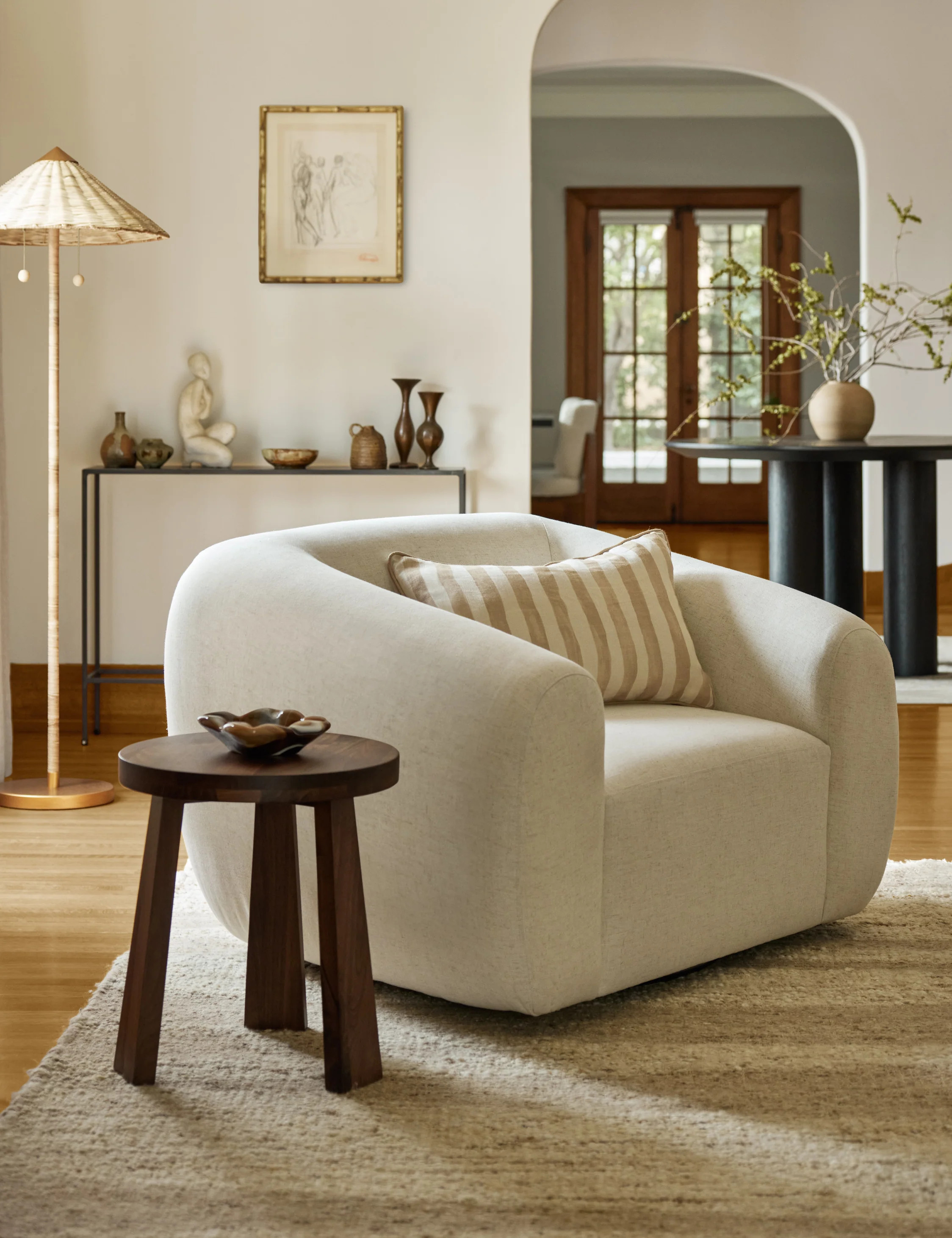 Harlowe Swivel Chair | Lulu and Georgia 