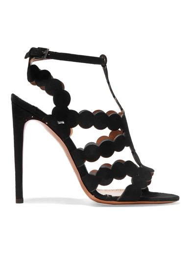 Laser-cut suede sandals | NET-A-PORTER (US)