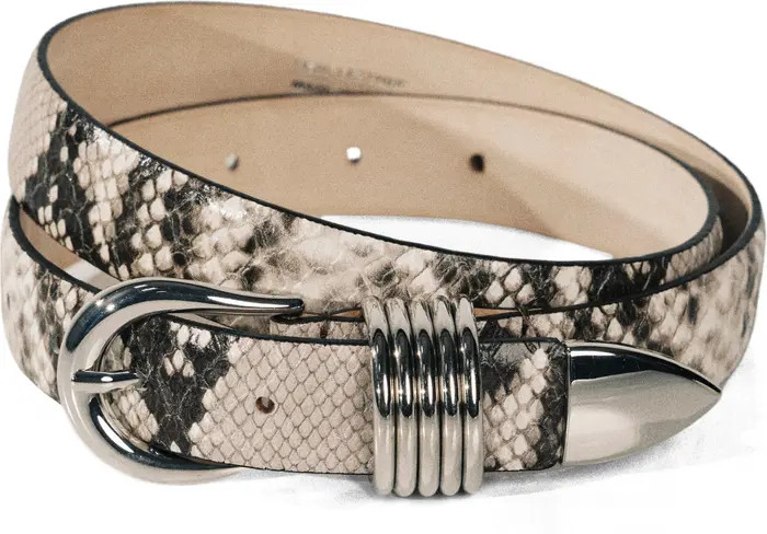 Hollyhock Snake Print Leather Belt | Nordstrom