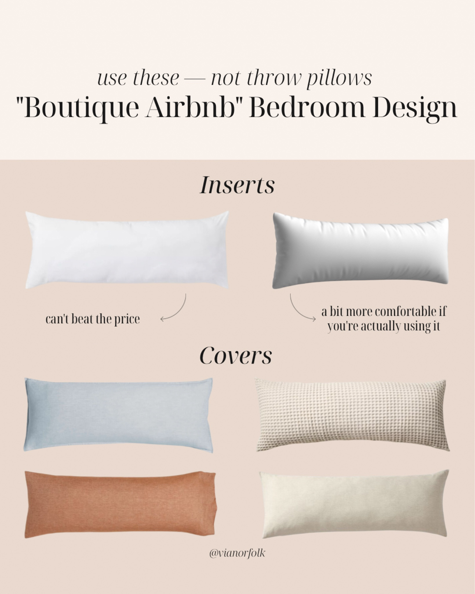 “Boutique Airbnb” Bedroom Design: use these - not throw pillows //

Airbnb, Bedroom, Bedroom Decor, Bedroom Inspo, Bedroom Design, Pillows, Pillows for Bed, Pillow Insert, Pillow Covers, Pillow Case

#LTKFindsUnder100 #LTKHome #LTKSeasonal