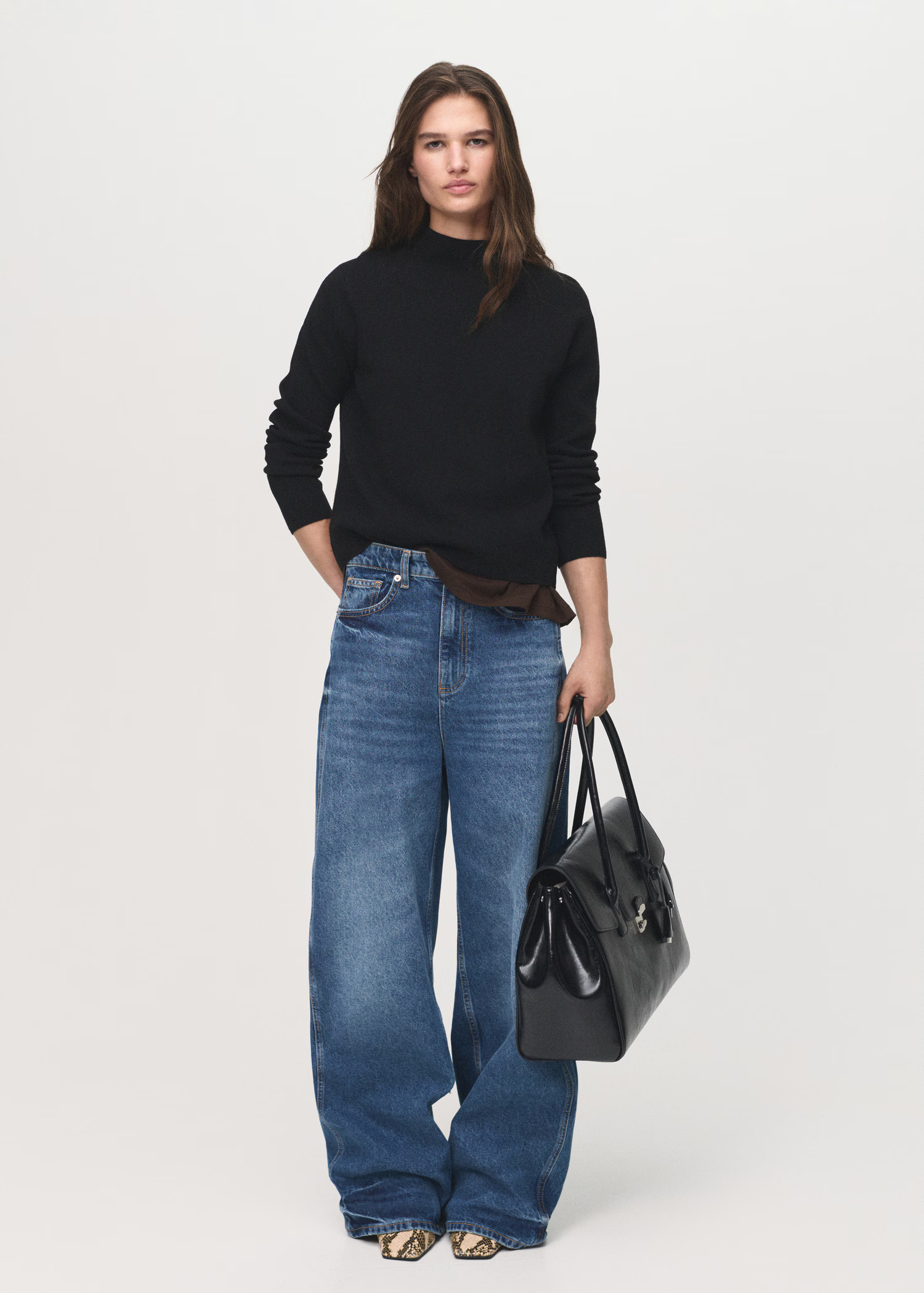 Knitted sweater with perkins neck | Mango (US/MX/AU)