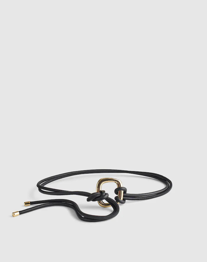 Sculpted-Buckle Tie Belt | Madewell