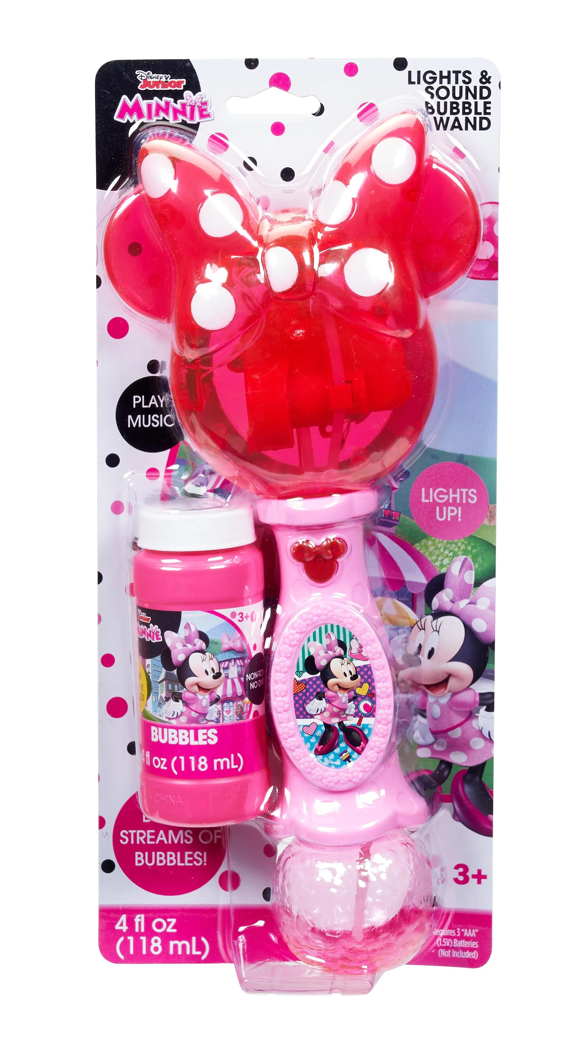 Disney Minnie Mouse Light & Sound Bubble Wand | Walmart (US)