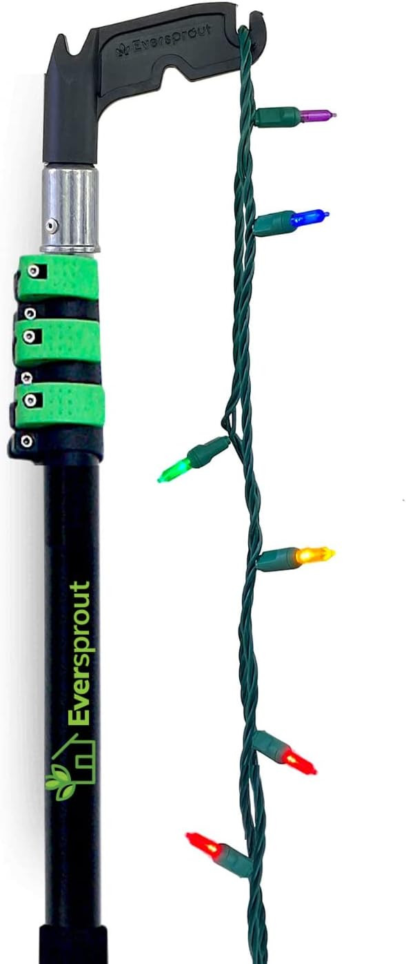EVERSPROUT 30 Foot Reach | 7-to-24 Foot Utility Hook with Extension Pole | Installing and Hanging... | Amazon (US)