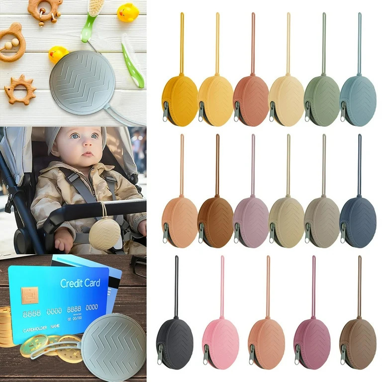 Silicone Pacifier Holder Case, Newborn Baby Pacifiers Silicone Pouch For Boys & Girls, Portable S... | Walmart (US)