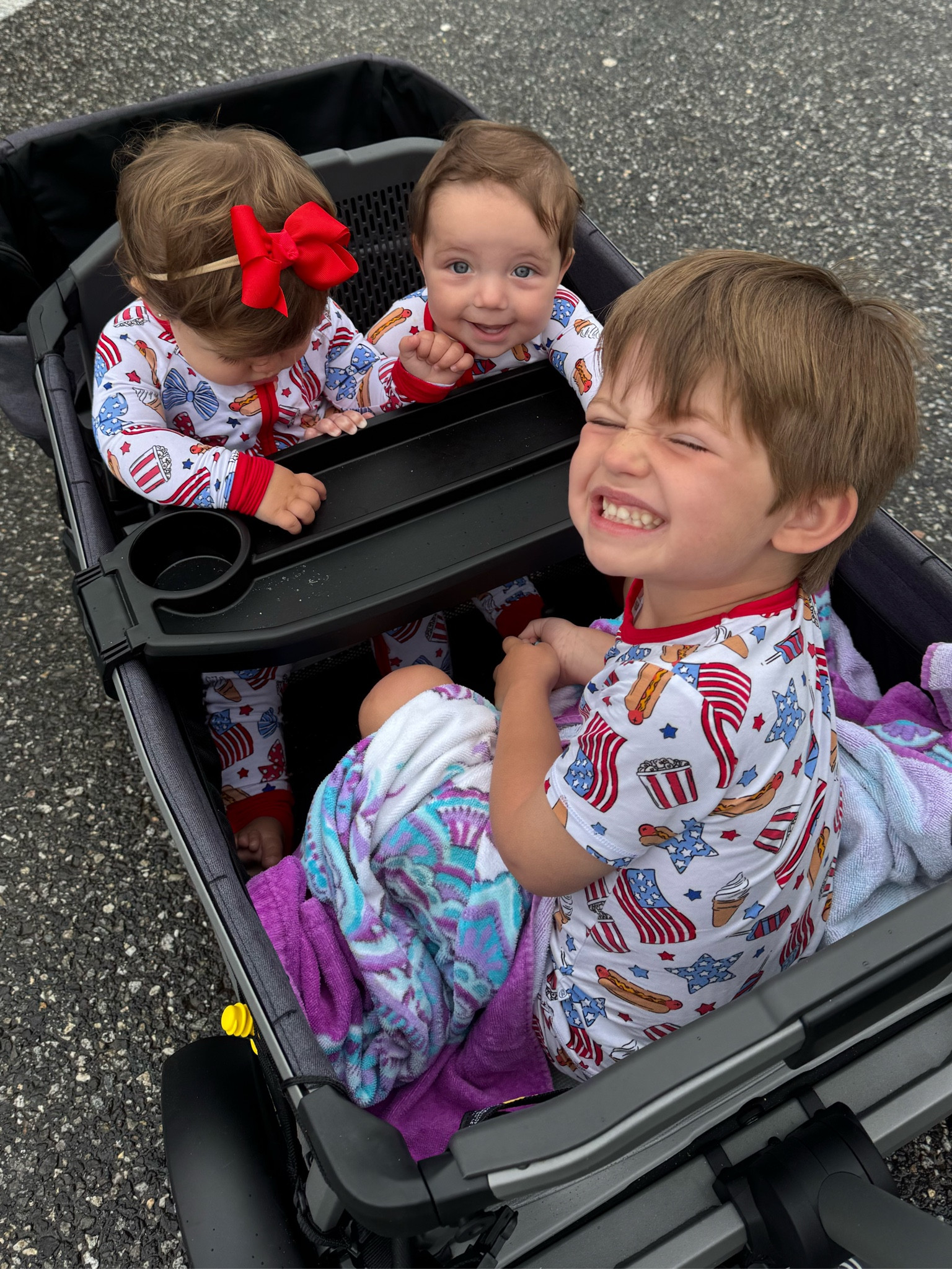 Matching USA Pajamas and our new favorite wagon! 

Code “MOLLYW20” for 20% off Caden lane sitewide

Seriously this wagon is a dreammm! It steers better than our uppababy stroller 🙌🏻

#LTKTravel #LTKKids #LTKSummerEdit