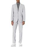 Kenneth Cole REACTION Men's Slim Fit Suit, Light Blue Heather, 44 Long | Amazon (US)