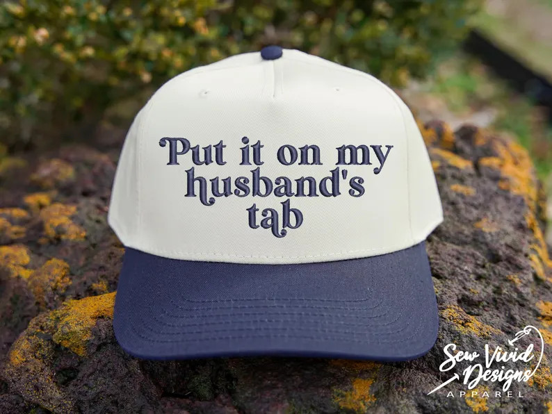 Put It on My Husbands Tab Hat | 5 Panel Two Tone Hat | Snapback Trendy Hat | Sarcastic Gift for W... | Etsy (Global)