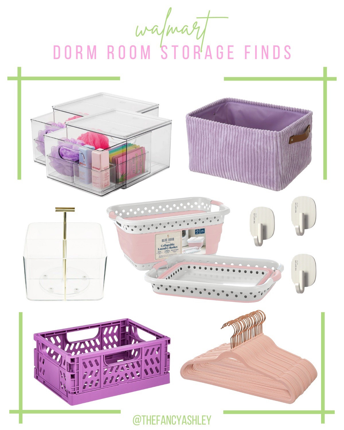 College dorm move-in time is almost here, and I’ve rounded up the perfect Walmart storage finds. Love the laundry basket that actually looks cute, storage cubes that hold all the things, and cute hangers. Everything she needs to keep her space looking fab and organized.

#LTKFindsUnder50 #LTKHome #LTKSeasonal