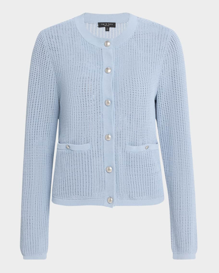 Rag & Bone Viola Open-Knit Cardigan | Neiman Marcus
