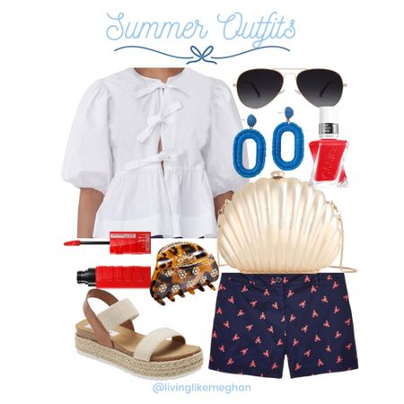 Summer Outfits





Embroidered shorts, shell bag, red lip, drugstore makeup, Amazon finds, Amazon fashion, Amazon beauty, statement earrings, red white and blue, mdw outfit, 4th of July outfit, sandals, Steve Madden, Amazon 

#LTKSaleAlert #LTKItBag #LTKStyleTip