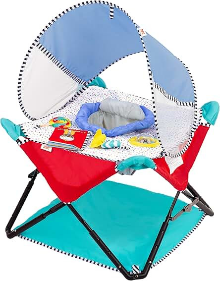 Pop 'N Jump Portable Activity Jumper, Indoor/Outdoor Use, Sweet Treats with 4 Sensory Toys, Ages 6-12 Months | Amazon (US)