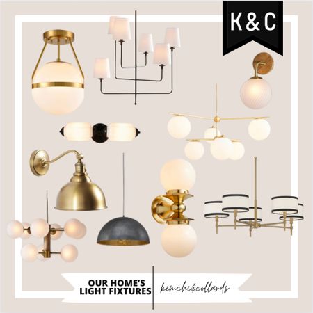 These are all the light fixtures we’ve used in our new home thus far.

#LTKhome #LTKstyletip