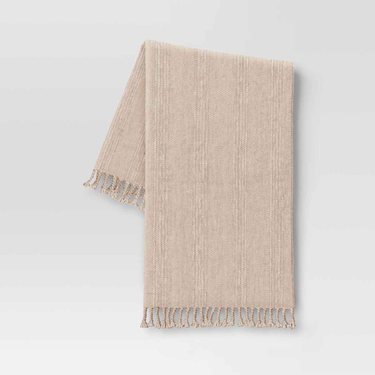 Crystal Chenille Woven Throw Blanket Beige - Threshold™ | Target