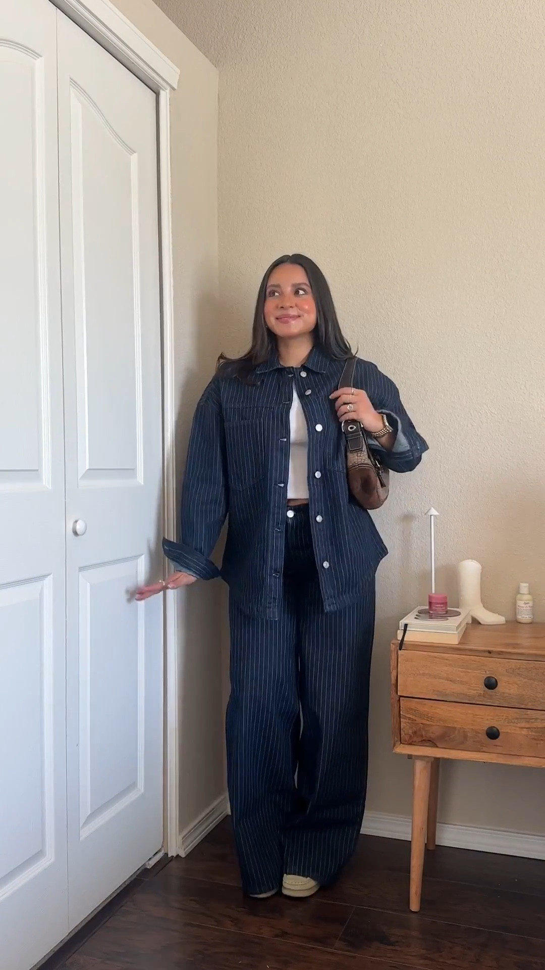 spring ootd🤍🌷 — (wearing top in size x-small + shacket in size small + jeans in size 3)

#LTKSeasonal #LTKStyleTip #LTKPetite