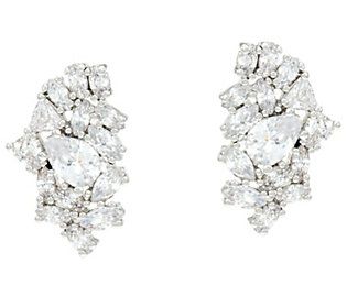 BaubleBar Crystal Cluster Navi Stud Earrings | QVC