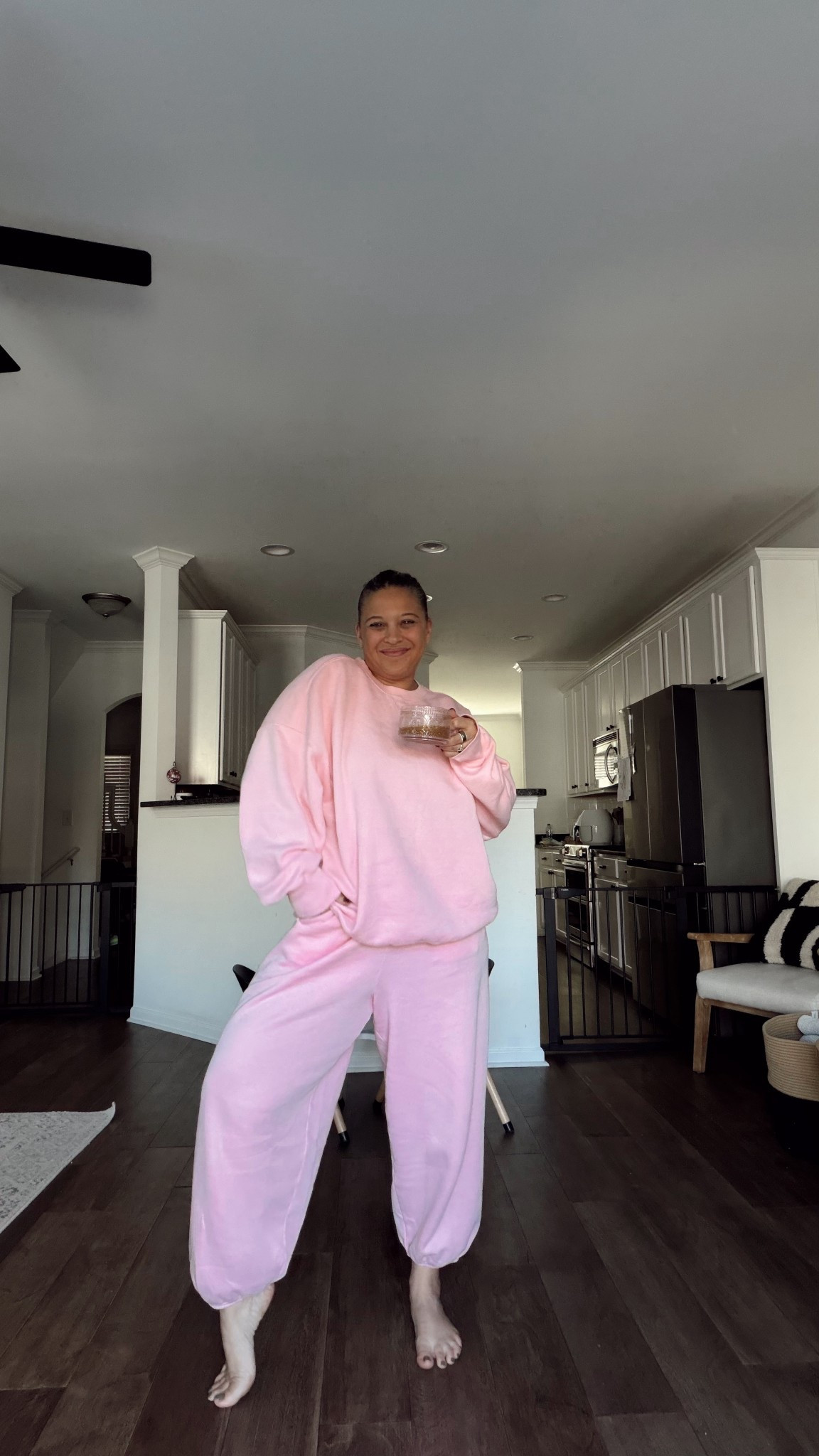 Wearing L in pants and XL in sweatshirt 