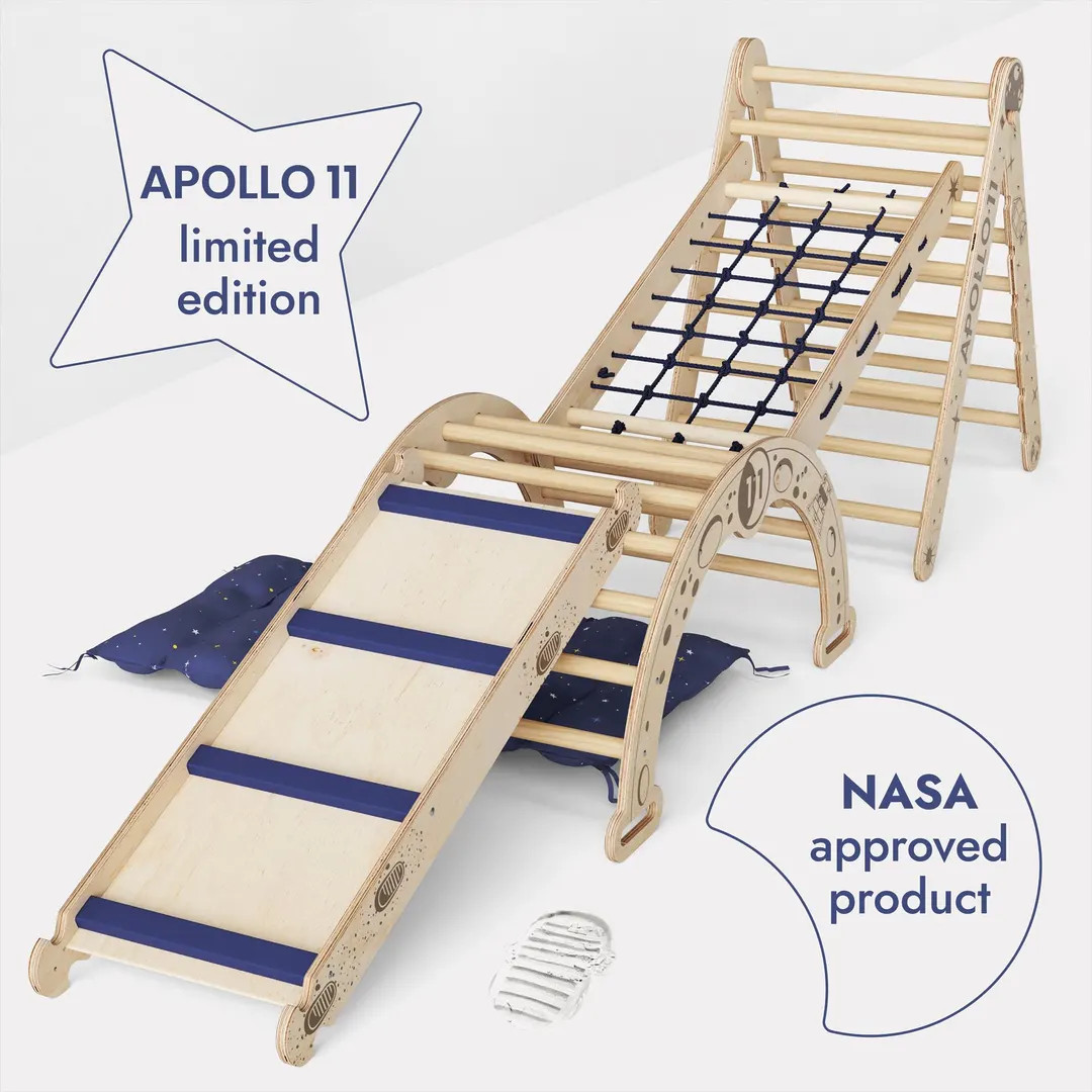 Apollo 5in1indoor Climbing Set - Inspired by NASA Apollo 11 | Montessori Wooden Triangle Set - Et... | Etsy (US)