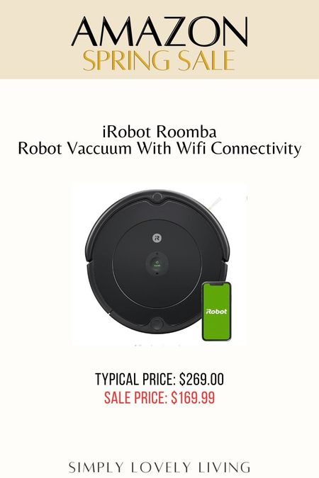 Amazon Spring Sale. iRobot Roomba. Robot vacuum with wifi connection. #LTKfind

#LTKhome #LTKsalealert #LTKfamily