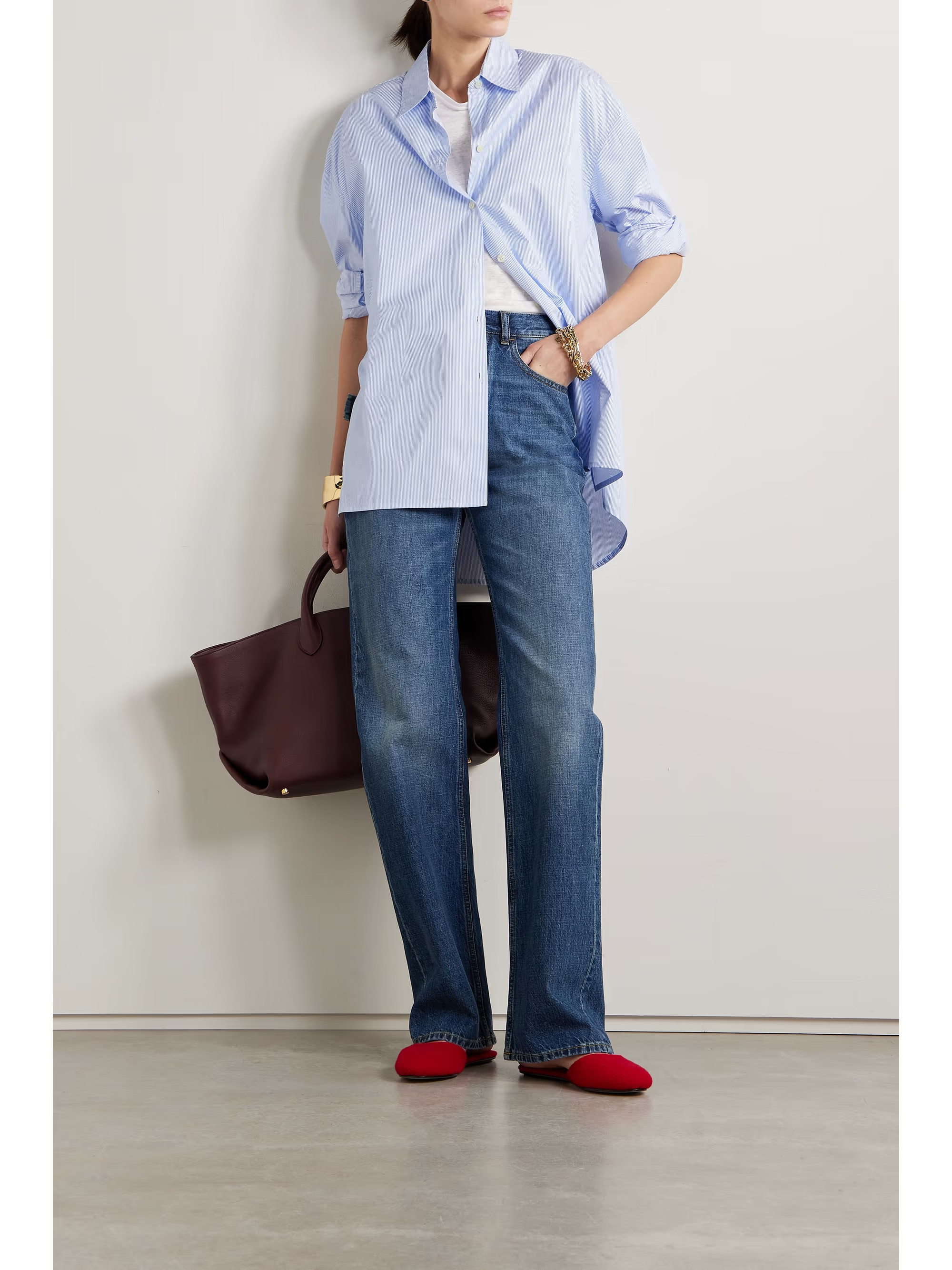 Yoshi striped cotton-poplin shirt | NET-A-PORTER (US)