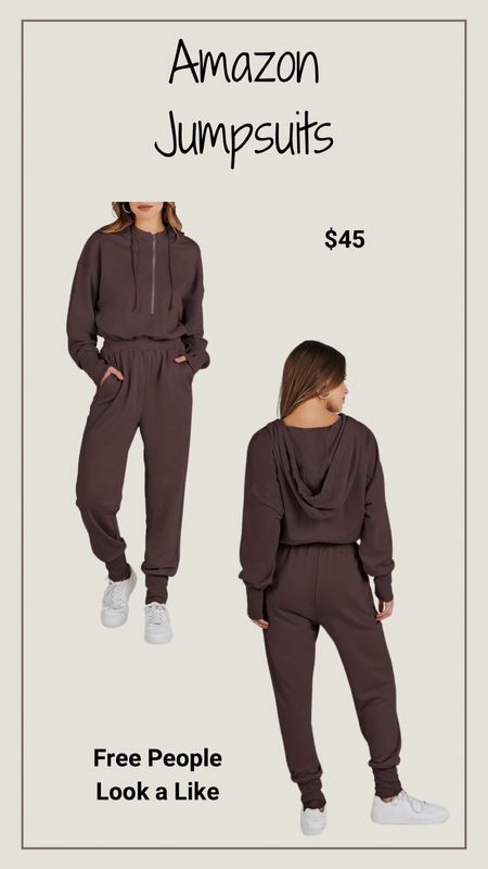 If you live somewhere that stays cold for longer than a month (I live in Texas) this jumpsuit would be perfect! Snuggle up in this look like 2 piece set but it’s only one piece  

#LTKfindsunder50 #LTKSeasonal