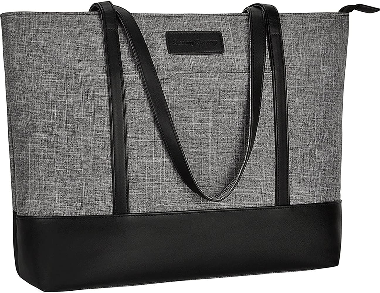 Laptop Tote Bag,Fits 15.6-17 Inch Laptop,Womens Lightweight Water Resistant Nylon Tote Bag Should... | Amazon (US)