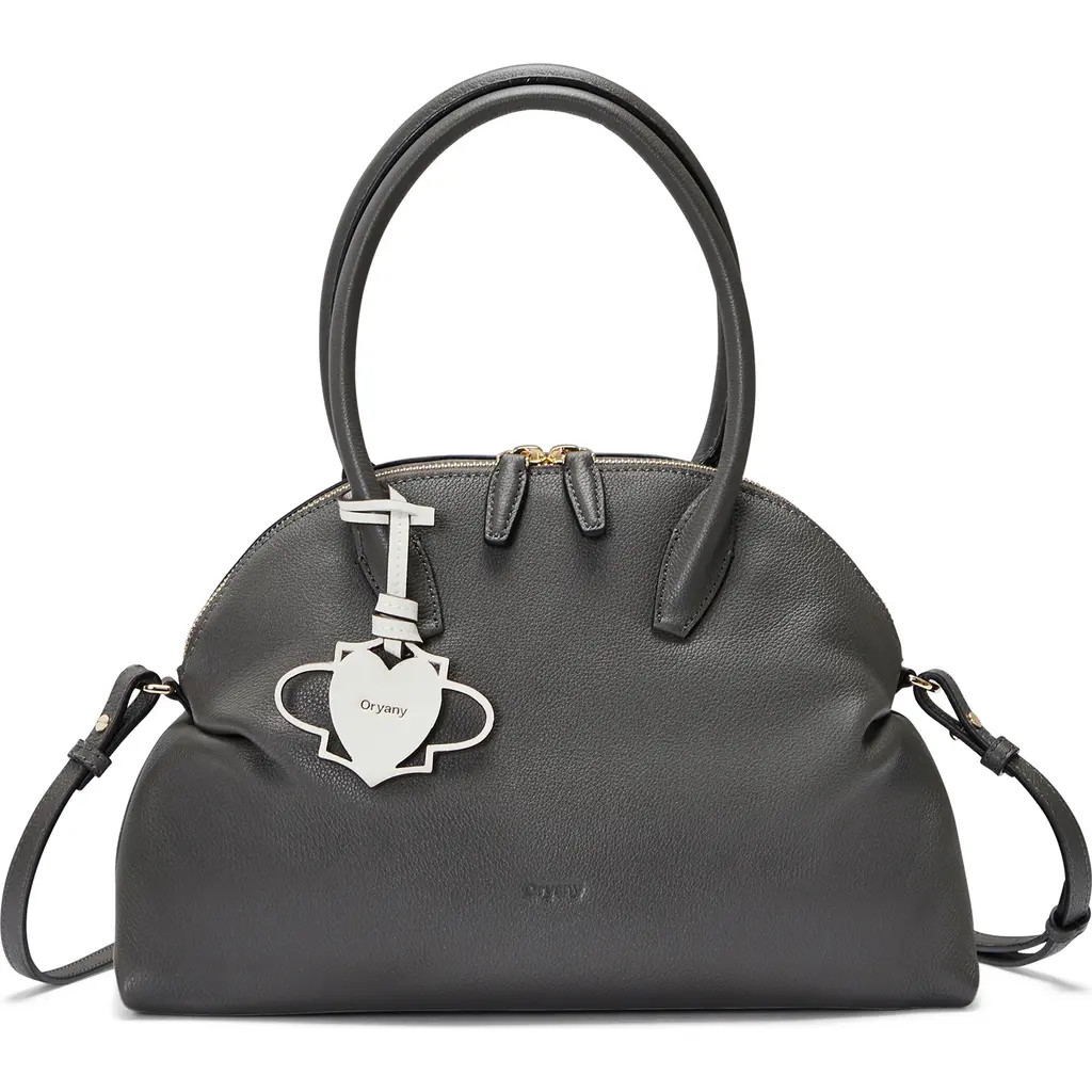 Oryany Adele Leather Bowling Bag in Grey at Nordstrom Rack | Nordstrom Rack