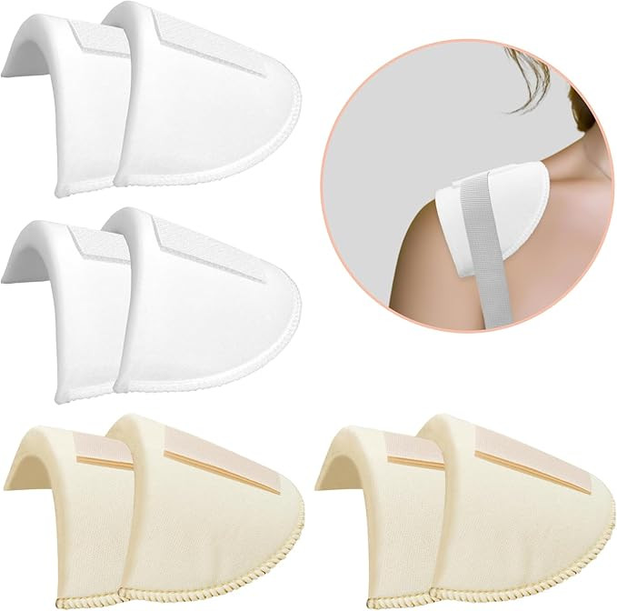 Zaruatu 4 Pairs Set-in Shoulder Pads 1.5cm Thickening Foam Shoulder Pads for Womens Clothing Sewi... | Amazon (US)