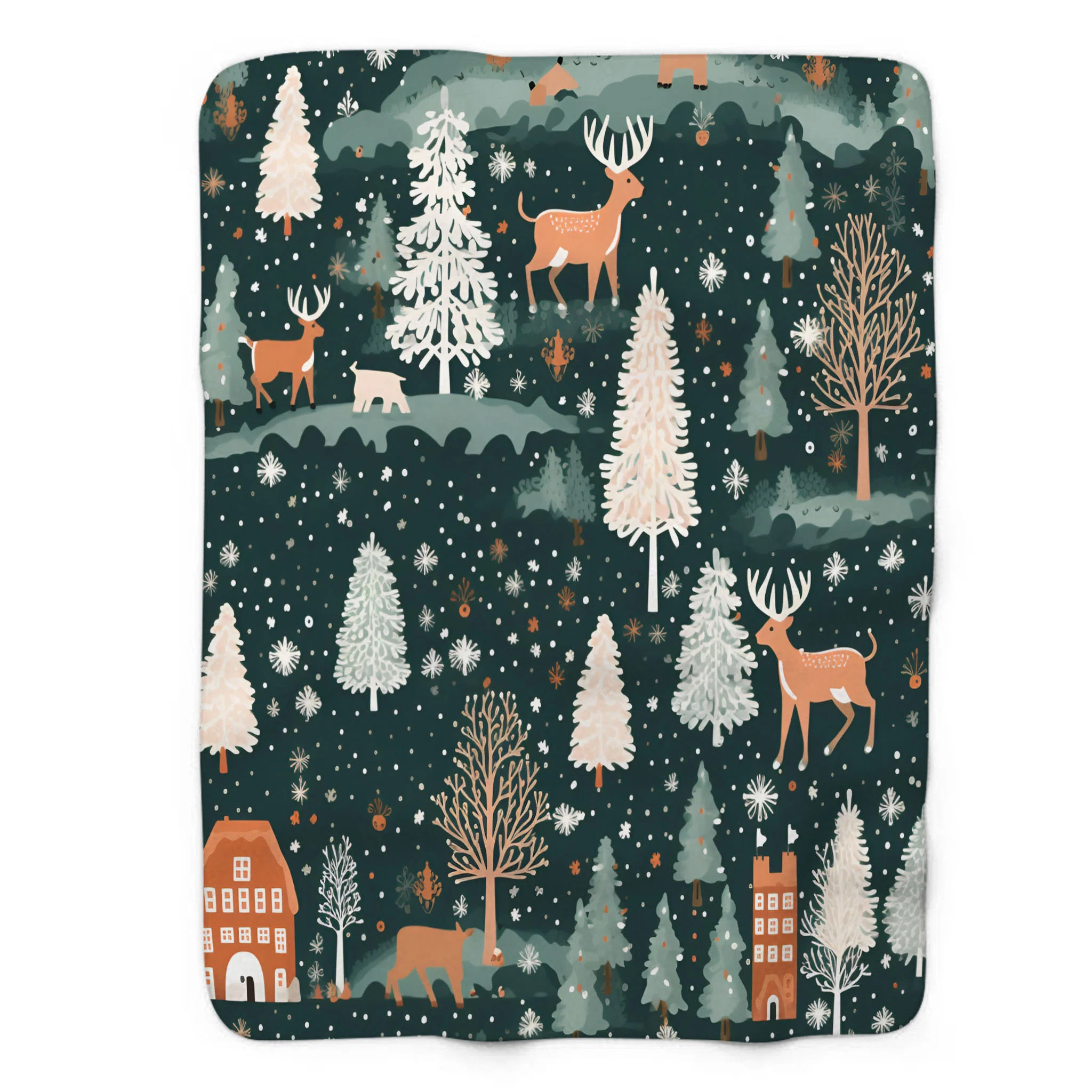 MentionedYou Vintage Town - 1 Piece Premium Sherpa Blanket WB_FL_100624_0192 | Wayfair | Wayfair North America