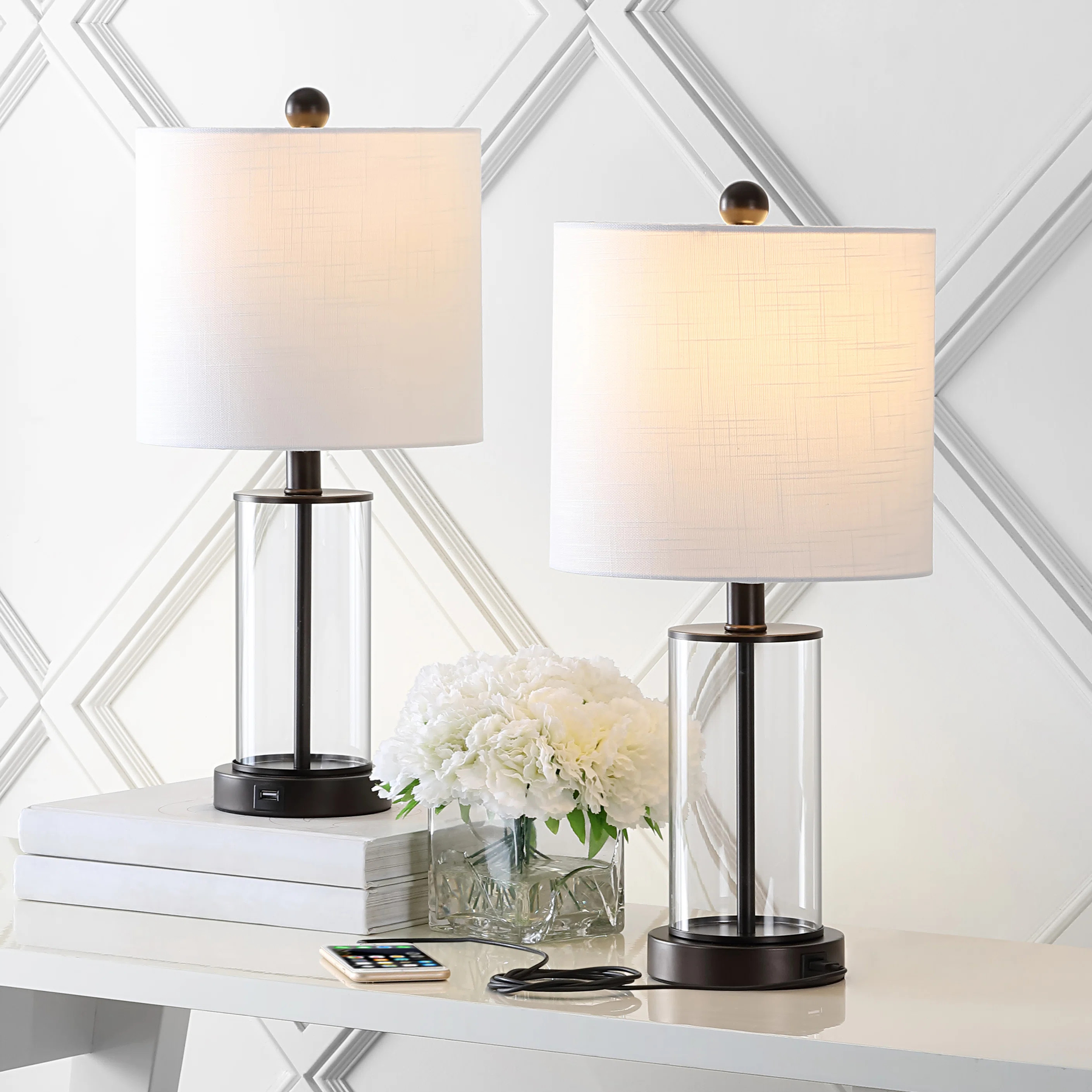 Serkan   USB Table Lamp (Set of 2) | Wayfair North America